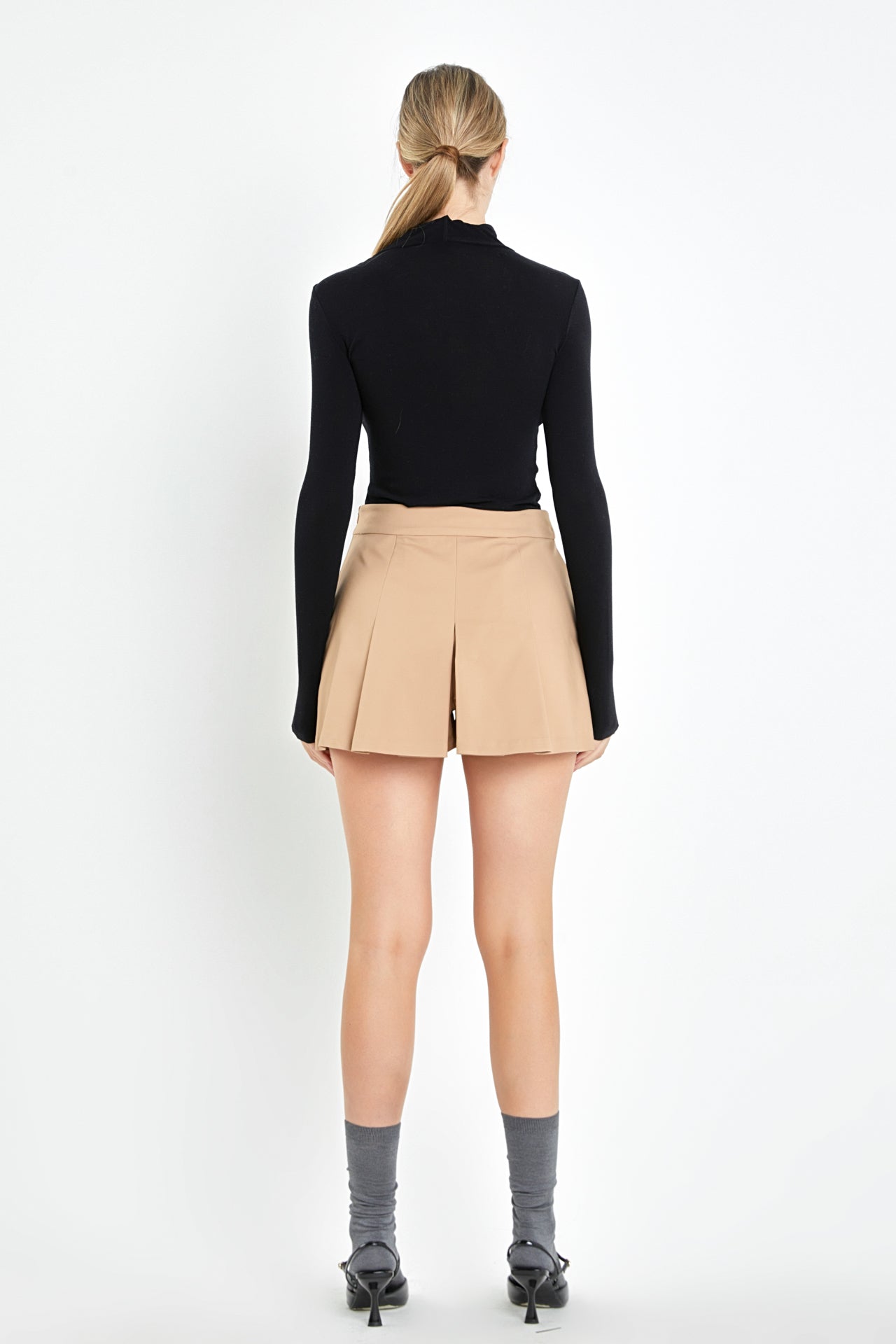 ENGLISH FACTORY - English Factory - Pleated Mini Skort - SKORTS available at Objectrare