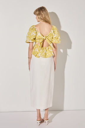 LA'VEN - Floral Tied Back Top - TOPS available at Objectrare