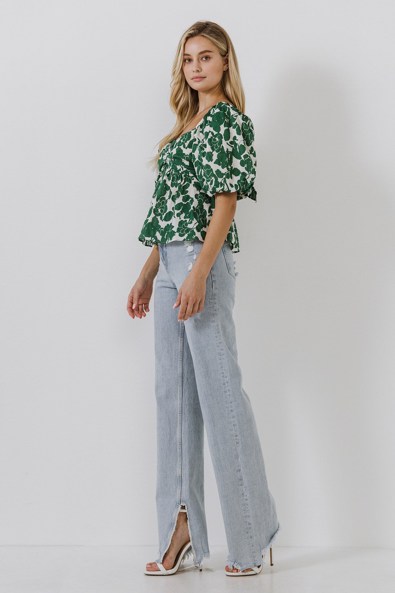 LA'VEN - Floral Tied Back Top - TOPS available at Objectrare