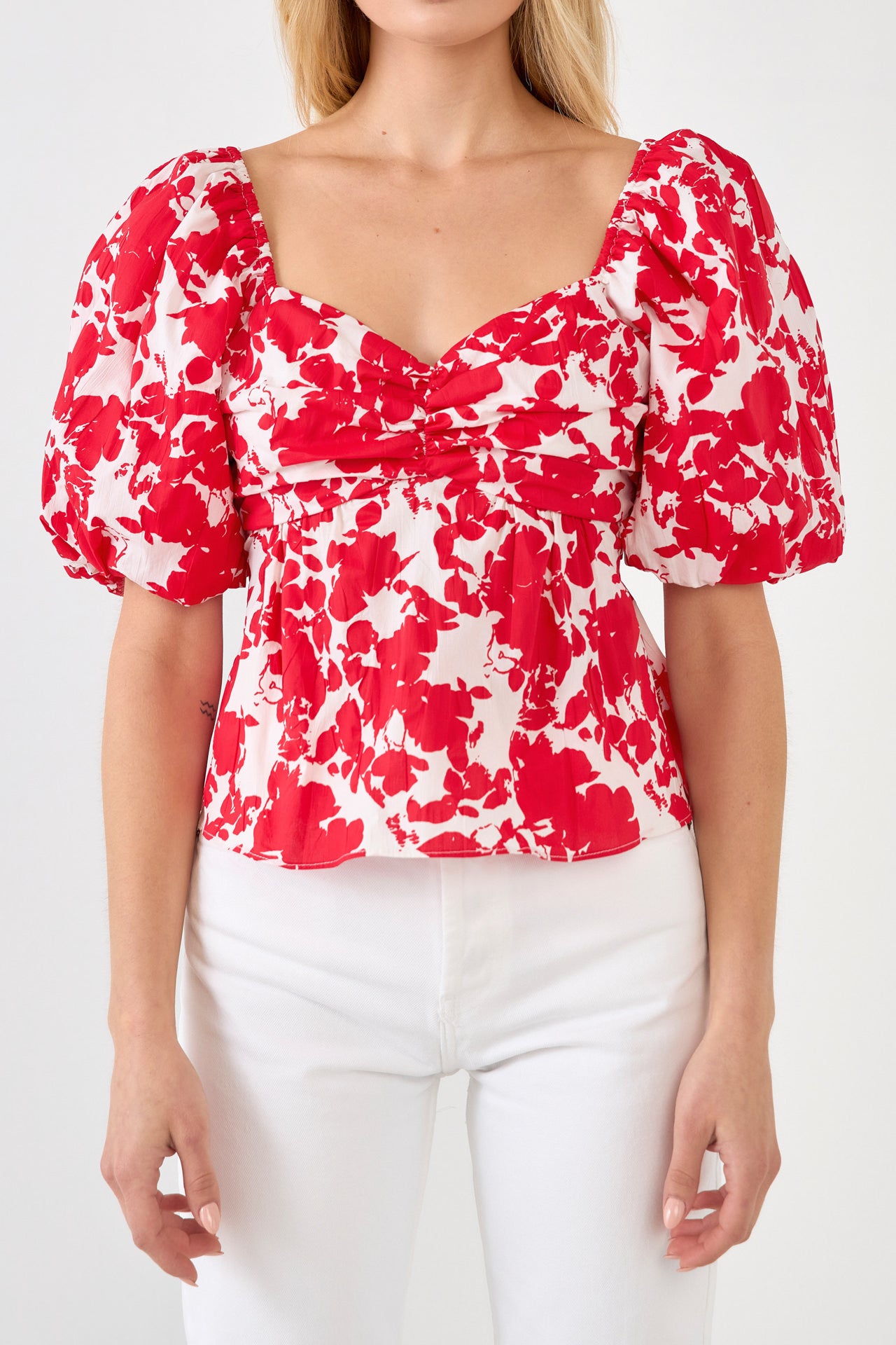 FREE THE ROSES - Floral Tied Back Top - TOPS available at Objectrare