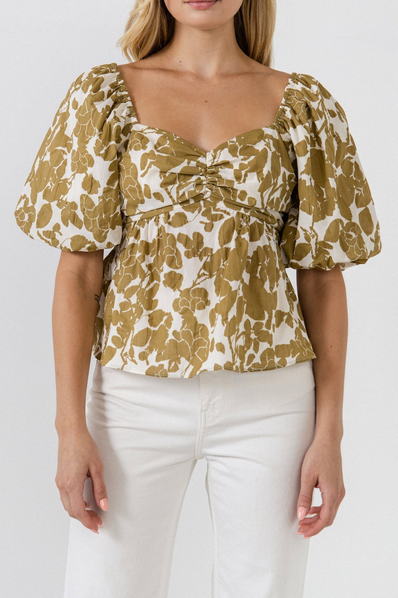 LA'VEN - Floral Tied Back Top - TOPS available at Objectrare