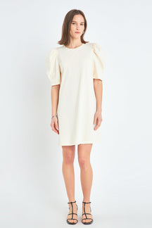 ENGLISH FACTORY - English Factory - Short Puff Sleeve T Shirt Dress - DRESSES available at Objectrare