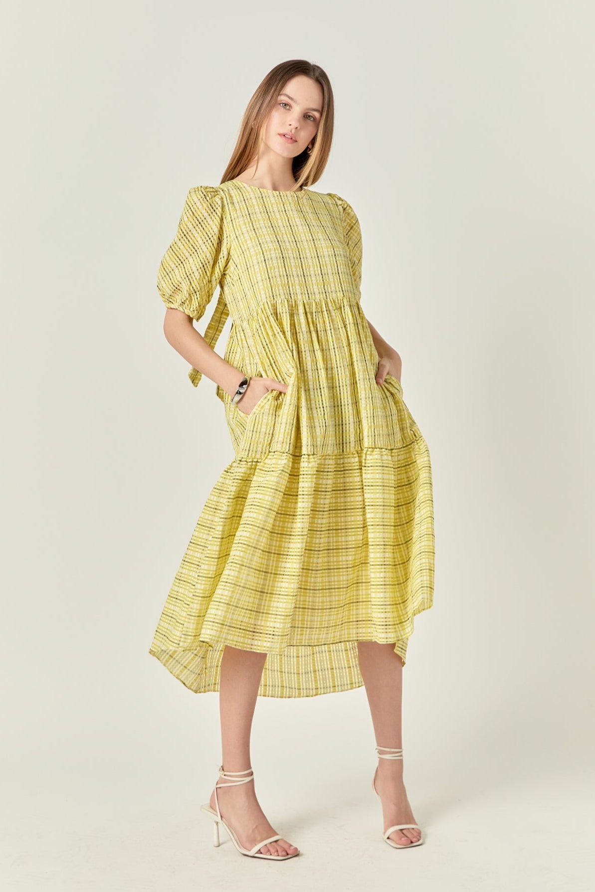 Plaid Midi Dress