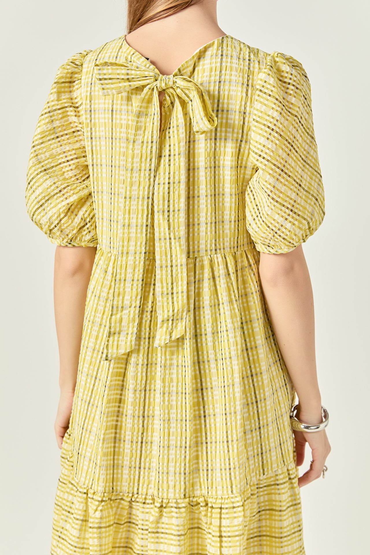 Plaid Midi Dress
