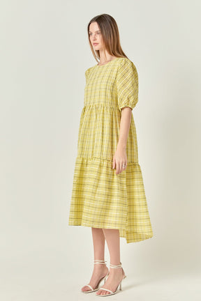 Plaid Midi Dress