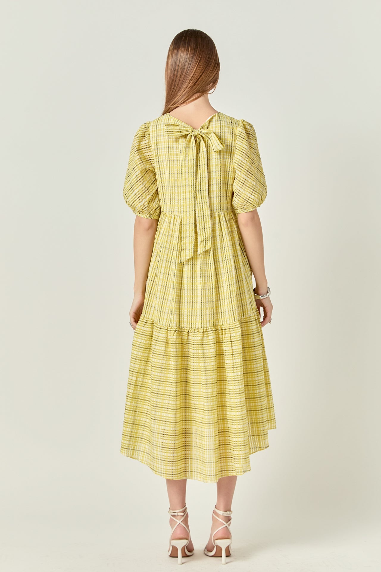 Plaid Midi Dress