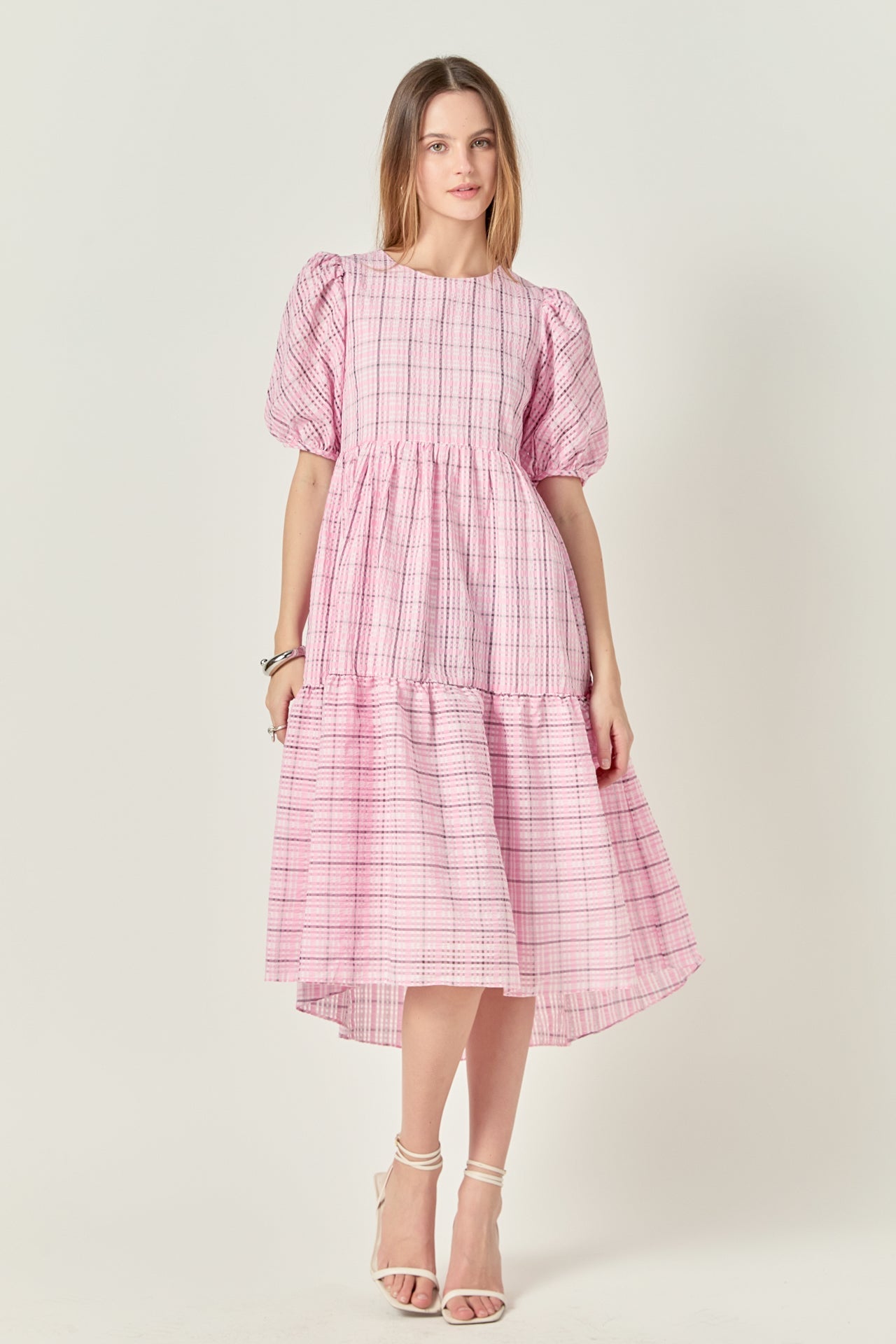 Plaid Midi Dress
