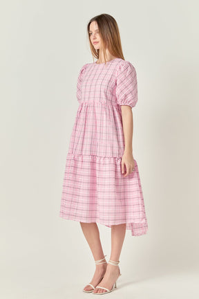 Plaid Midi Dress