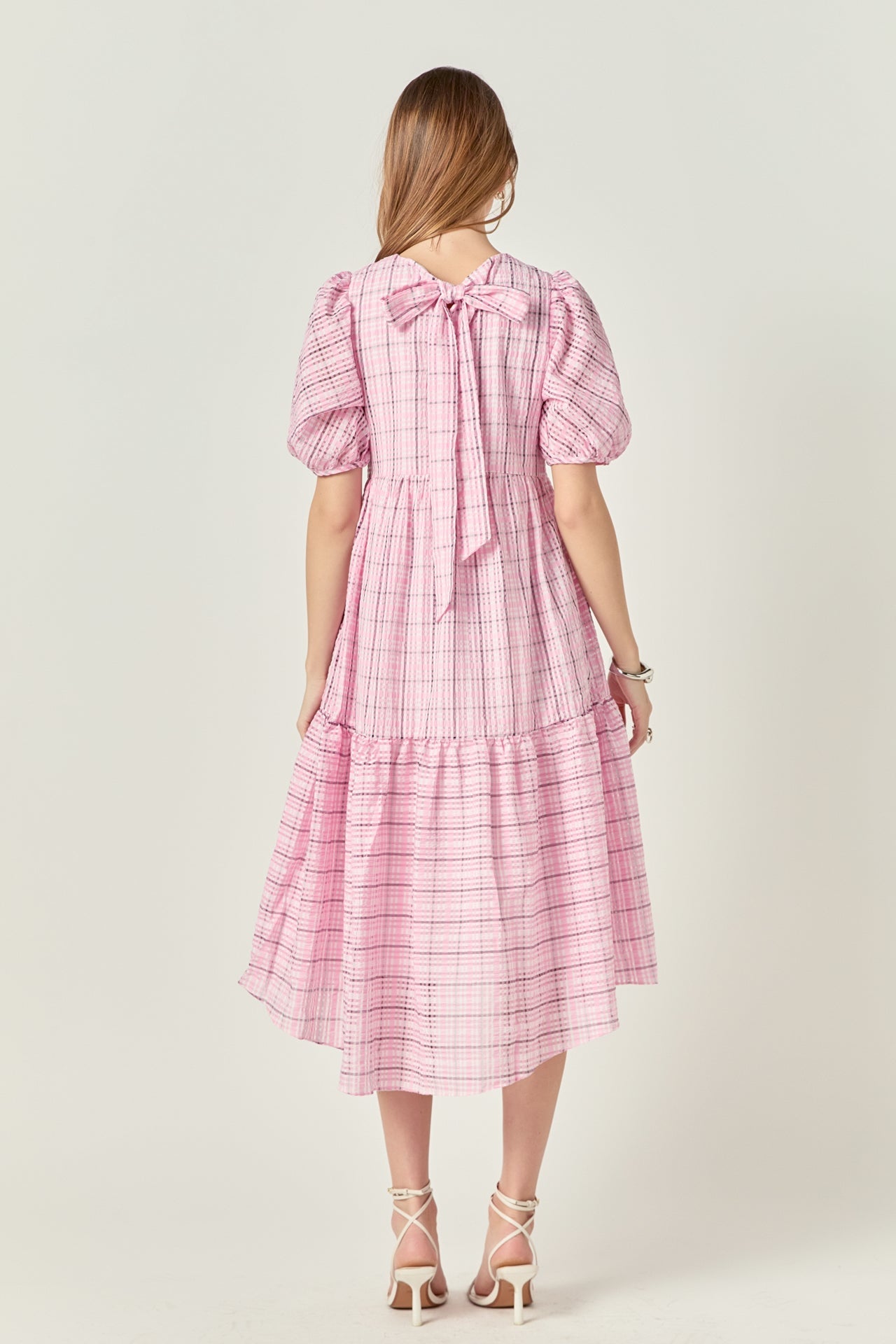 Plaid Midi Dress