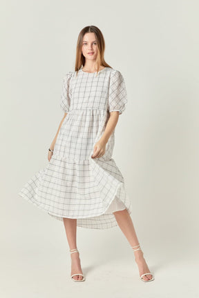 Plaid Midi Dress