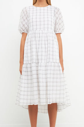 ENGLISH FACTORY - English Factory - Plaid Midi Dress - DRESSES available at Objectrare