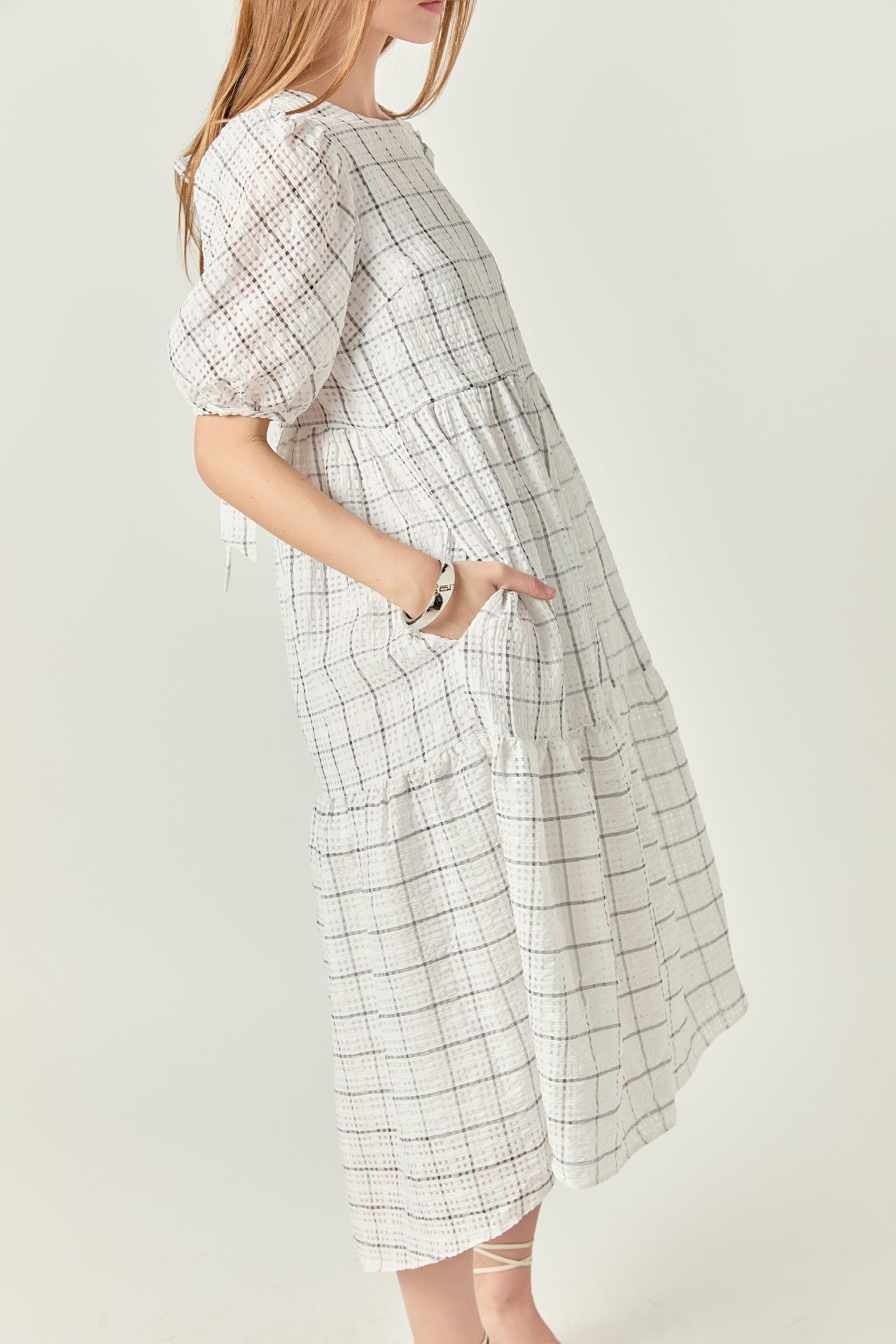 Plaid Midi Dress