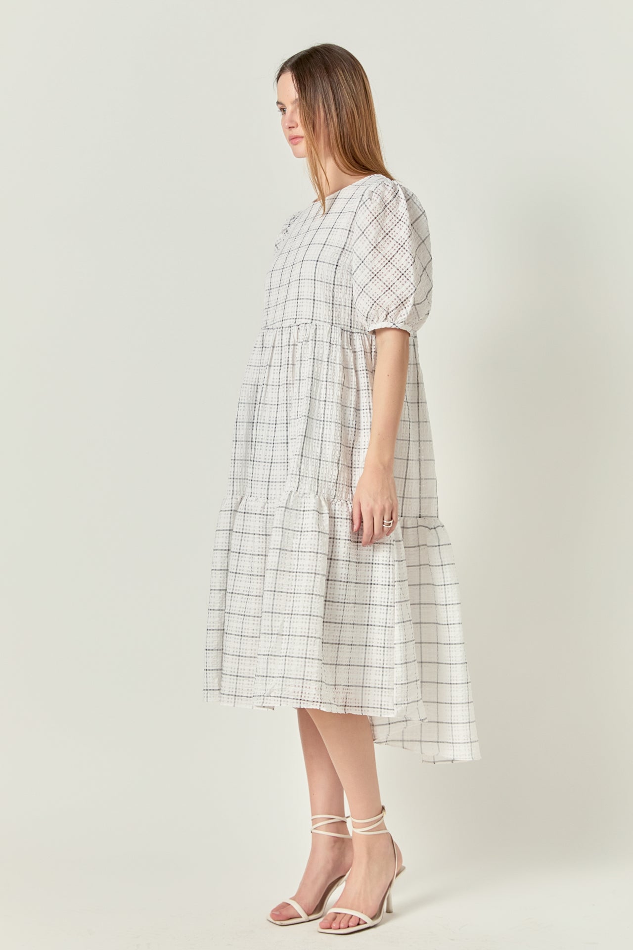 Plaid Midi Dress