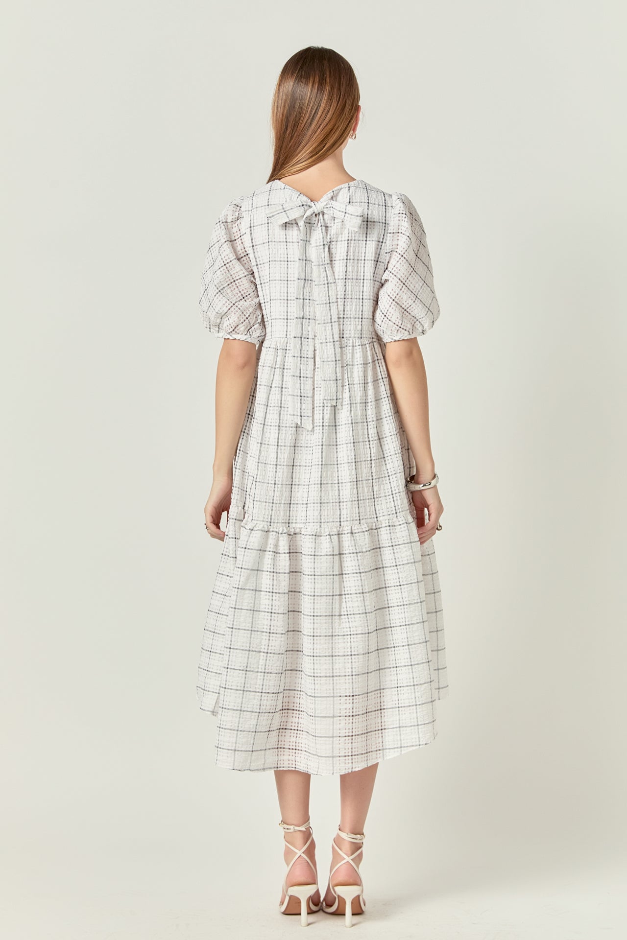 Plaid Midi Dress