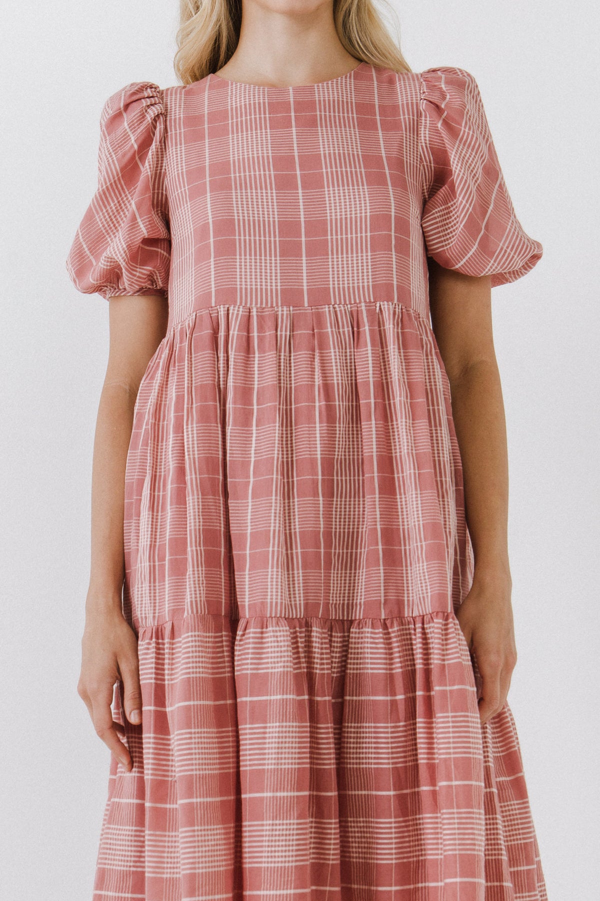 ENGLISH FACTORY - English Factory - Plaid Midi Dress - DRESSES available at Objectrare