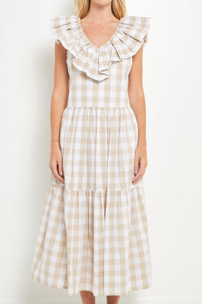 Check Midi Dress