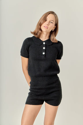 ENGLISH FACTORY - Knitted Romper - ROMPERS available at Objectrare