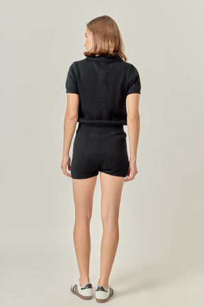 ENGLISH FACTORY - Knitted Romper - ROMPERS available at Objectrare