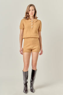ENGLISH FACTORY - Knitted Romper - ROMPERS available at Objectrare