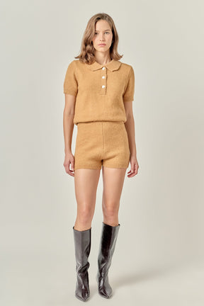 ENGLISH FACTORY - Knitted Romper - ROMPERS available at Objectrare