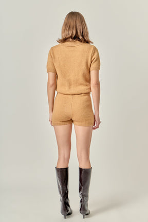 ENGLISH FACTORY - Knitted Romper - ROMPERS available at Objectrare