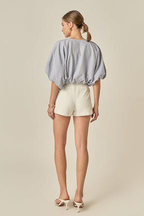 ENGLISH FACTORY - Voluminous Cropped Top - TOPS available at Objectrare
