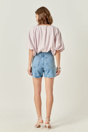 ENGLISH FACTORY - Voluminous Cropped Top - TOPS available at Objectrare