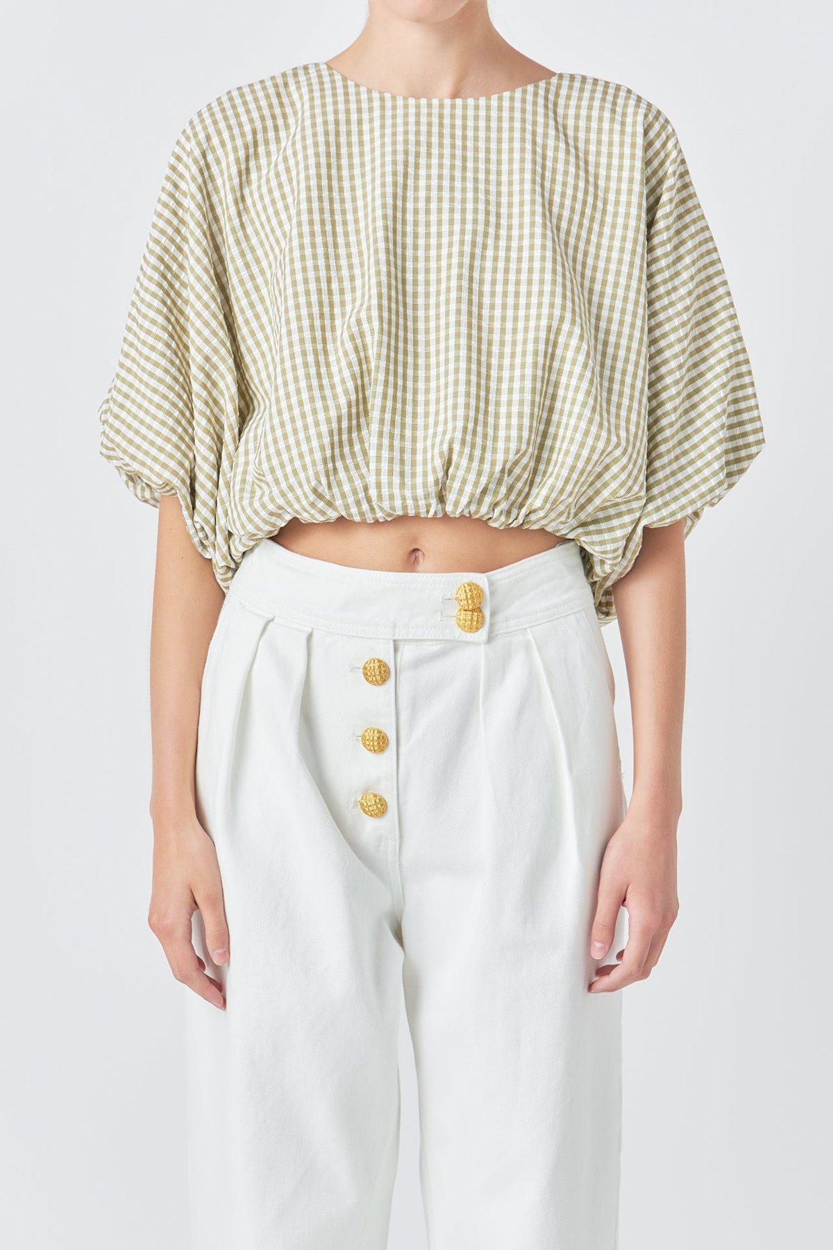 ENGLISH FACTORY - English Factory - Voluminous Cropped Top - TOPS available at Objectrare