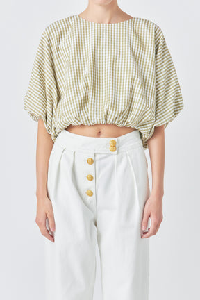 ENGLISH FACTORY - Voluminous Cropped Top - TOPS available at Objectrare