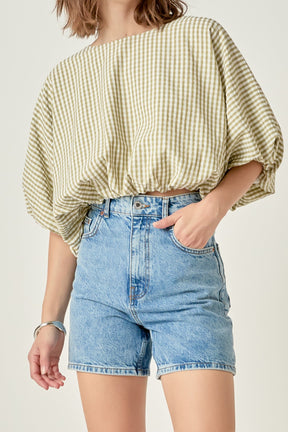 ENGLISH FACTORY - Voluminous Cropped Top - TOPS available at Objectrare