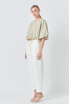 ENGLISH FACTORY - Voluminous Cropped Top - TOPS available at Objectrare