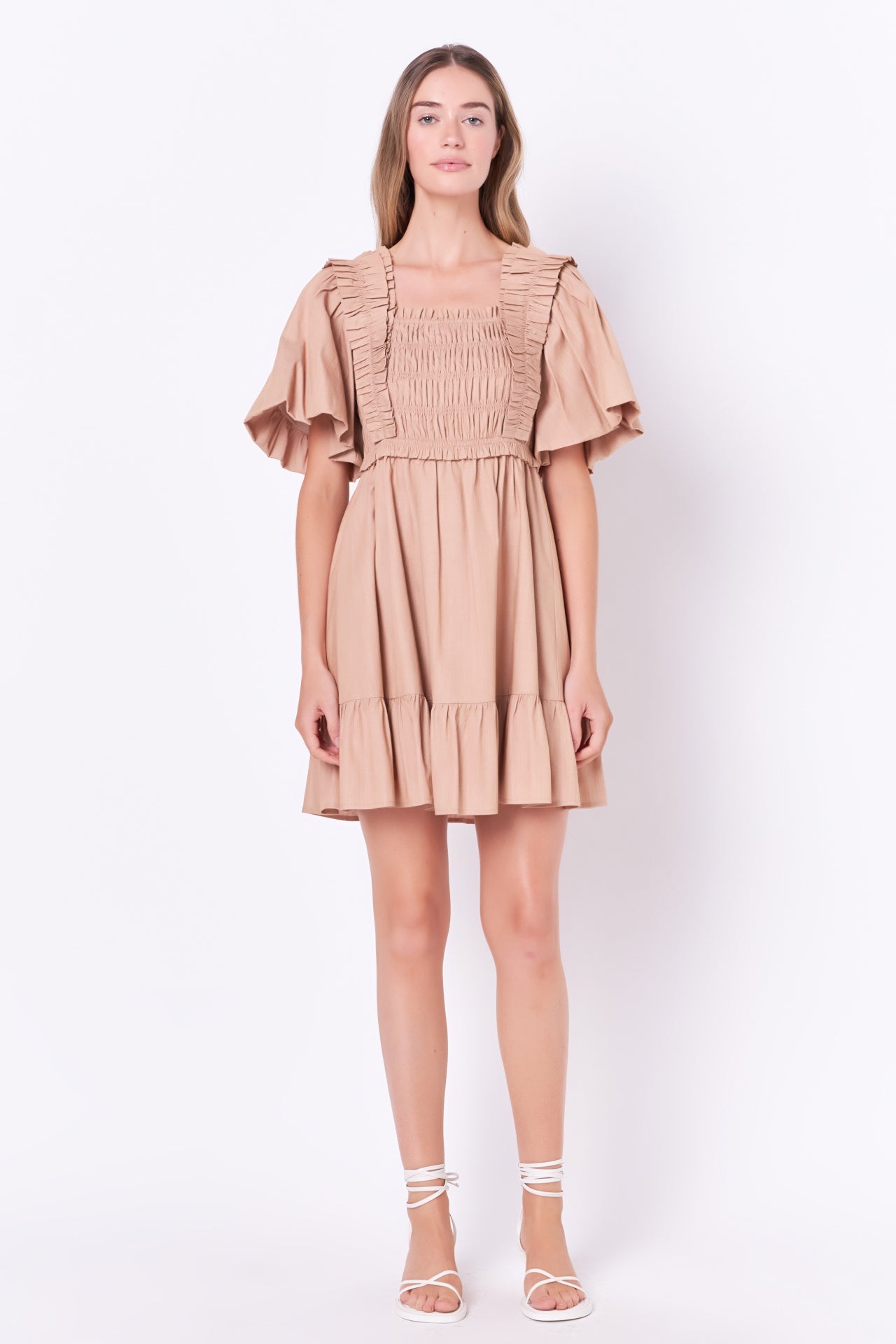 ENGLISH FACTORY - English Factory - Mini Dress with Puff Sleeves - DRESSES available at Objectrare