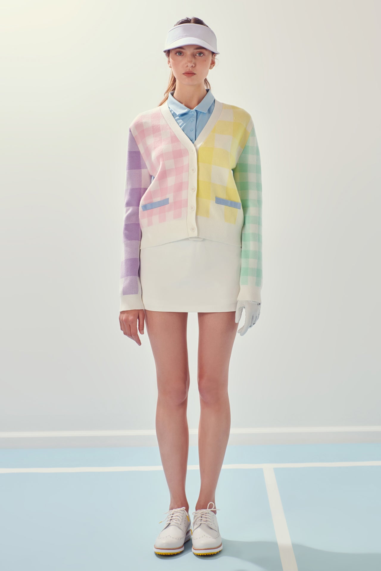 Multi Color Gingham Cardigan