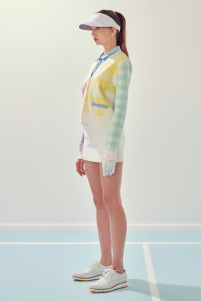 Multi Color Gingham Cardigan