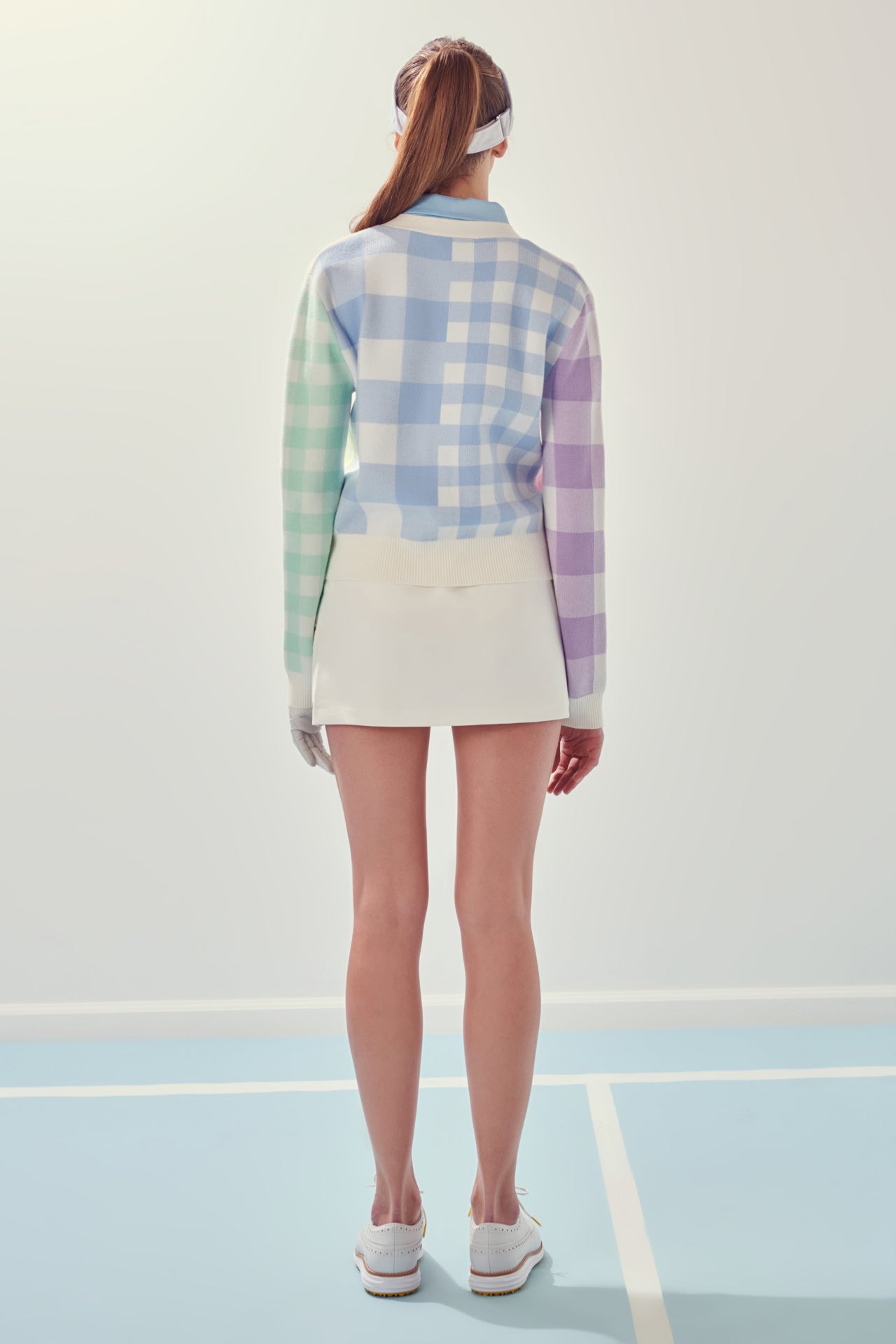 Multi Color Gingham Cardigan