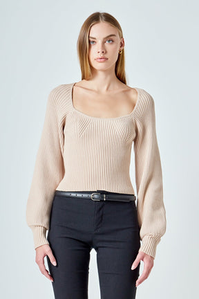ENDLESS ROSE - Knitted Top - SWEATERS & KNITS available at Objectrare