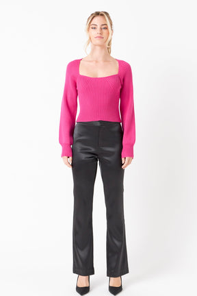 ENDLESS ROSE - Endless Rose - Knitted Top - SWEATERS & KNITS available at Objectrare