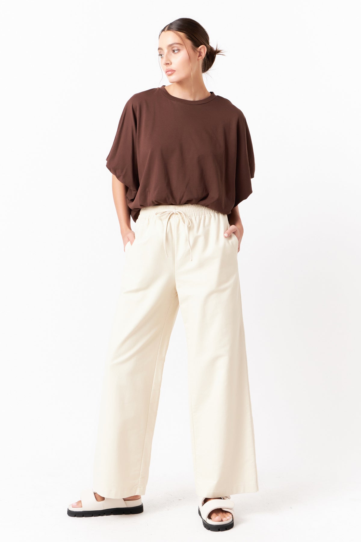 GREY LAB - Wide Leg Pants - PANTS available at Objectrare
