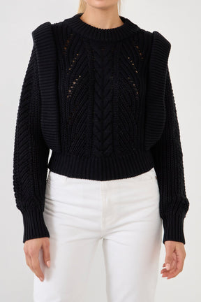 ENGLISH FACTORY - Knitted Sweater - SWEATERS & KNITS available at Objectrare