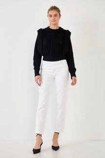 ENGLISH FACTORY - Knitted Sweater - SWEATERS & KNITS available at Objectrare