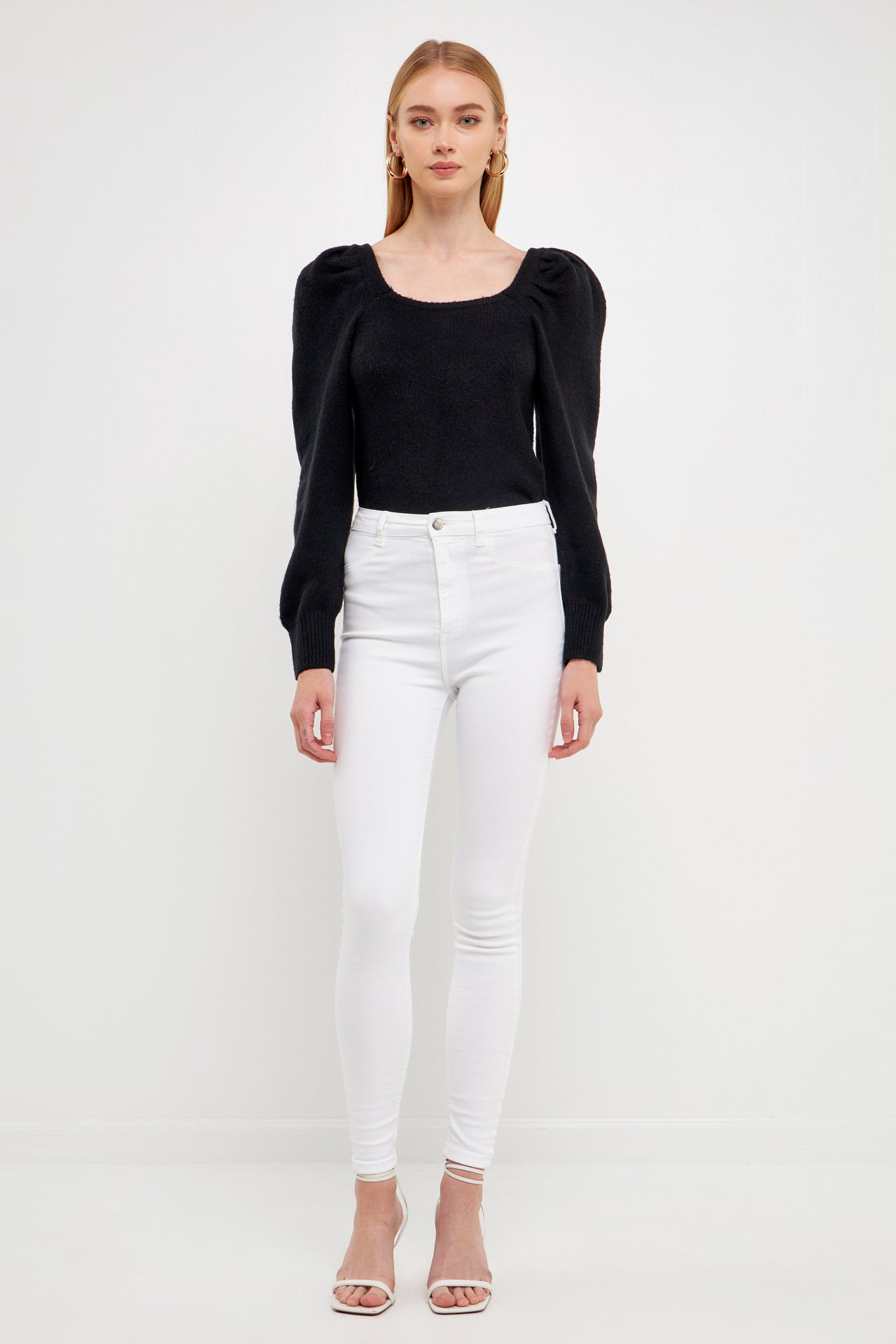 ENDLESS ROSE - Puff Sleeve Sweater - SWEATERS & KNITS available at Objectrare