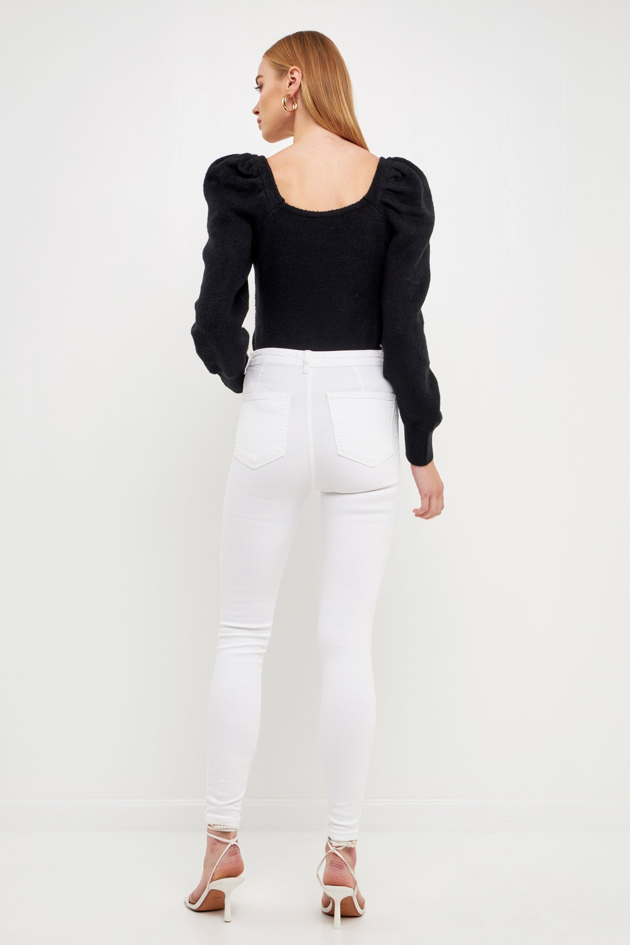 ENDLESS ROSE - Puff Sleeve Sweater - SWEATERS & KNITS available at Objectrare