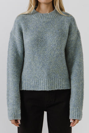 ENGLISH FACTORY - Cozy Roundneck Sweater - TOPS available at Objectrare