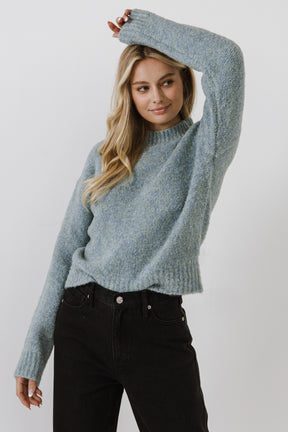 ENGLISH FACTORY - Cozy Roundneck Sweater - TOPS available at Objectrare