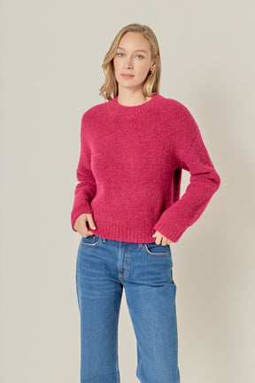 ENGLISH FACTORY - Cozy Roundneck Sweater - SWEATERS available at Objectrare