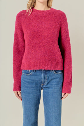 ENGLISH FACTORY - Cozy Roundneck Sweater - SWEATERS available at Objectrare