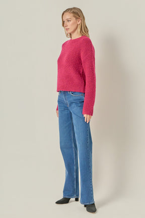 ENGLISH FACTORY - Cozy Roundneck Sweater - SWEATERS available at Objectrare