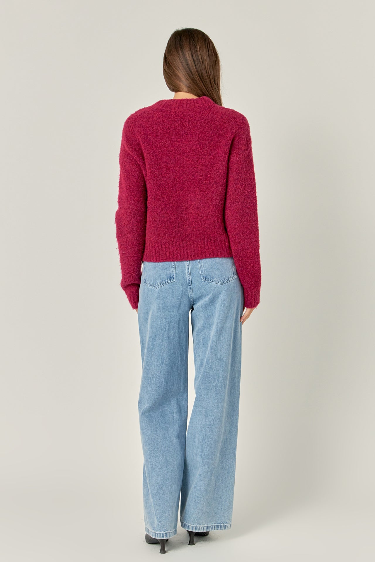 ENGLISH FACTORY - Cozy Roundneck Sweater - TOPS available at Objectrare