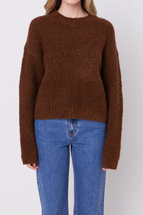 ENGLISH FACTORY - Cozy Roundneck Sweater - TOPS available at Objectrare