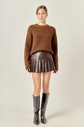ENGLISH FACTORY - Cozy Roundneck Sweater - SWEATERS available at Objectrare